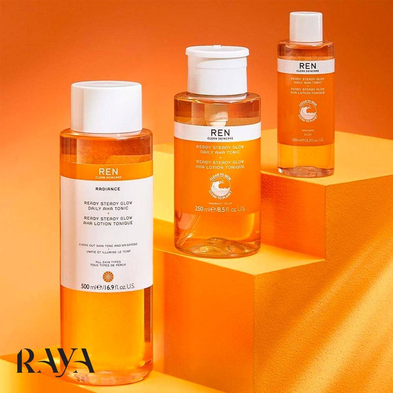 تونر لایه بردار AHA و روشن کننده پوست رن Ren Clean Skincare Ready Steady Glow Daily AHA Tonic